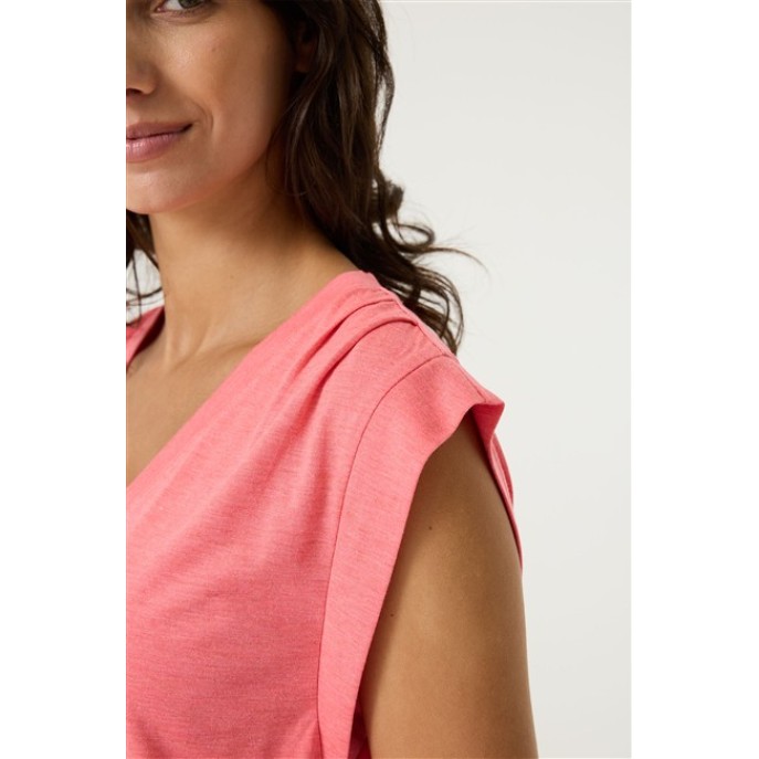Garcia T-shirt R260204 Vhals - Koraal Garcia T-shirt R260204 Vhals - Koraal